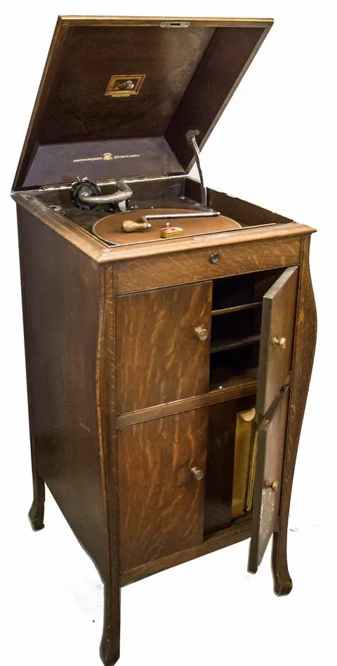 Gramofon szafkowy HMV model 161 dąb 1926 rok