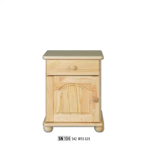 Stolik nocny / Szafka nocna SN 104 - sosna DREWMAX