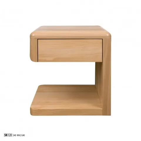 Szafka nocna / Stolik nocny SN 120 bukowy - DREWMAX