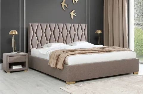 Łóżko Premium 70, ze złotymi wstawkami -New Elegance
