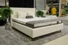 ALBINO łóżko tapicerowane light (z pojemnikiem lub bez pojemnika) - Bed Design