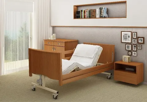 Łóżko rehabilitacyjne Taurus Lux z leżem drewnianym
