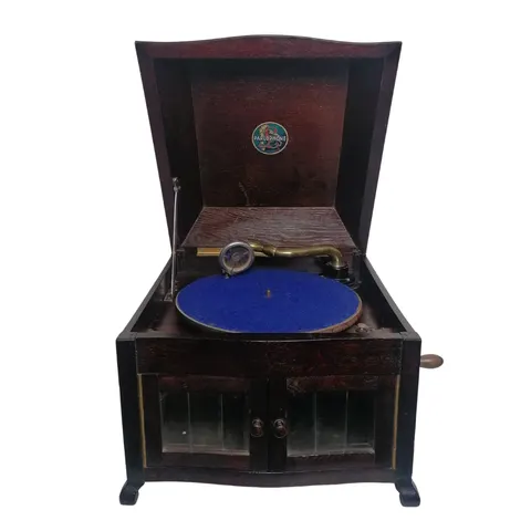 Gramofon biurkowy na korbę PARLOPHONE
