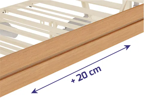 Zestaw przedłużający do łóżek Taurus - 20 cm