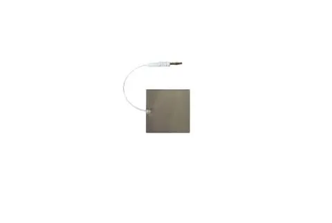 Elektroda płaska aluminiowa E-A 10 z wtykiem 4 mm - 35x35 mm