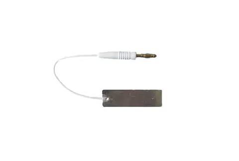 Elektroda płaska aluminiowa E-A 15 z wtykiem 4 mm - 21x70 mm