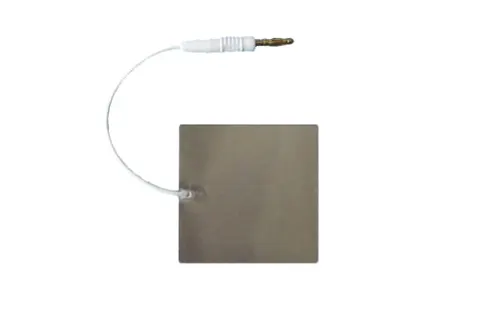 Elektroda płaska aluminiowa E-A 50 z wtykiem 4 mm - 70x70 mm