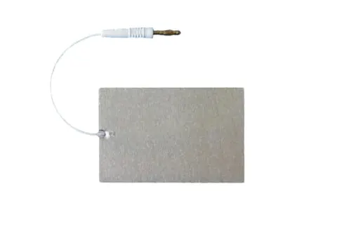 Elektroda płaska aluminiowa E-A 75 z wtykiem 4 mm - 70x105 mm