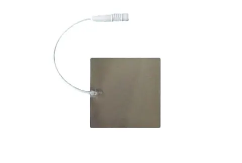 Elektroda płaska aluminiowa E-A 50N z gniazdem 4 mm - 70x70 mm