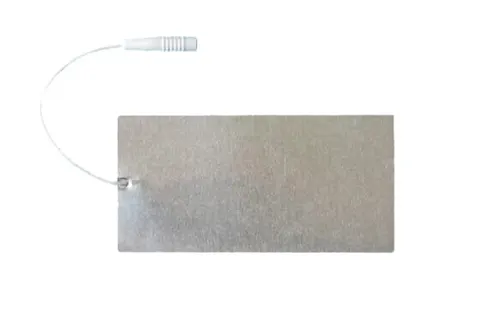 Elektroda płaska aluminiowa E-A 100N z gniazdem 4 mm - 70x140 mm