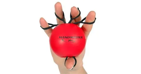 Trener dłoni Handmaster Plus czerwony - opór średni