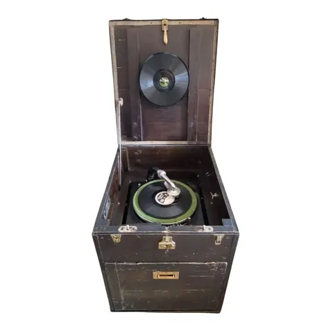 Nowy Przenośny Gramofon Edisona Army/Navy Edison Disc Phonograph