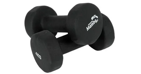 Hantle neoprenowe Mambo Max czarne 4 kg (2 szt.)