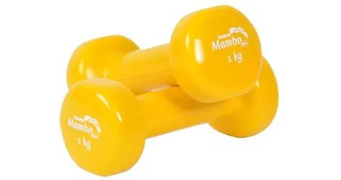 Hantle winylowe Mambo Max żółte 1 kg (2 szt.)