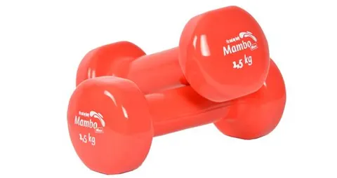 Hantle winylowe Mambo Max czerwone 1,5 kg (2 szt.)