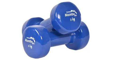 Hantle winylowe Mambo Max niebieskie 3 kg (2 szt.)