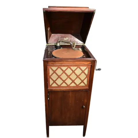 Gramofon słupkowy Pathe Model VII patefon