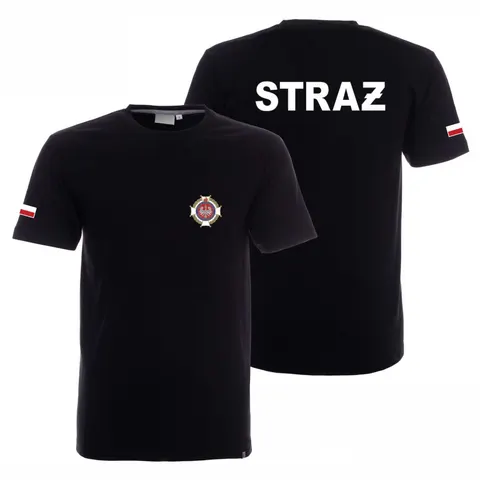 OSP STRAŻ + NAZWA JEDNOSTKI - koszulka unisex