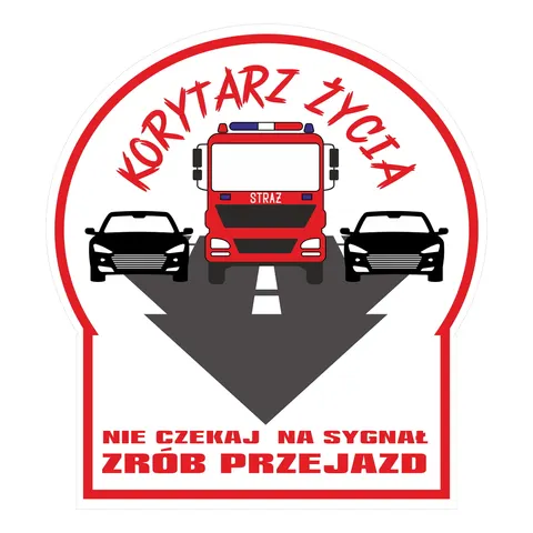 Naklejka "Korytarz życia"