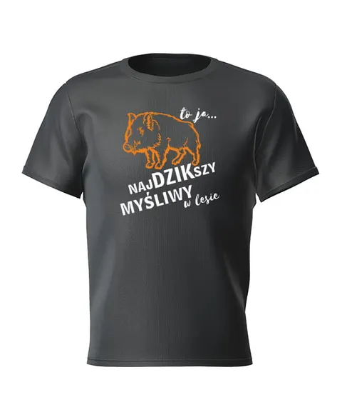 NAJDZIKSZY MYŚLIWY W LESIE - koszulka męska