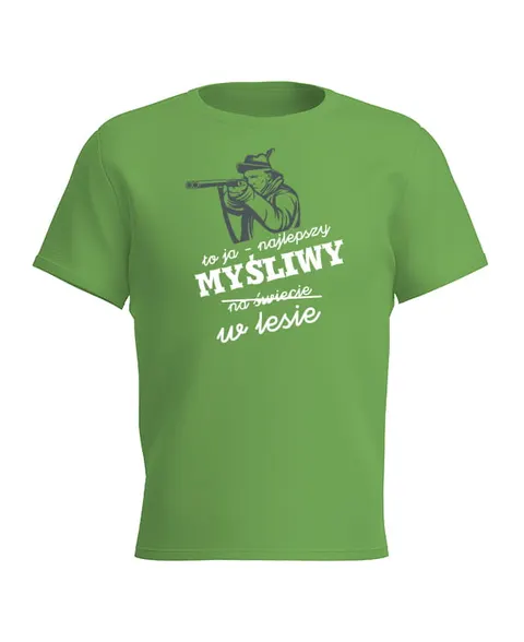 NAJLEPSZY MYŚLIWY W LESIE - koszulka męska