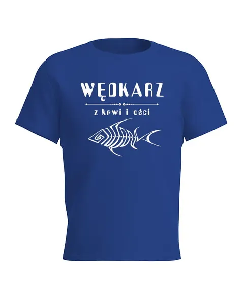 WĘDKARZ Z KRWI I OŚCI - koszulka męska