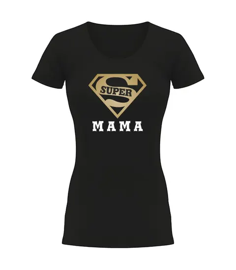 SUPER MAMA - Koszulka damska