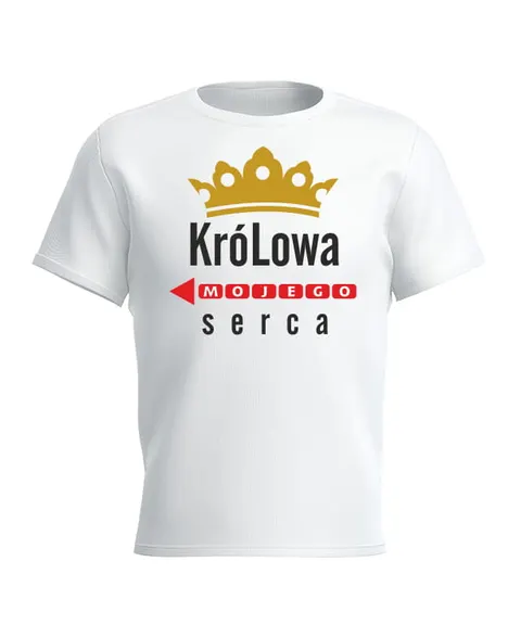 KRÓLOWA MOJEGO SERCA - Koszulka męska