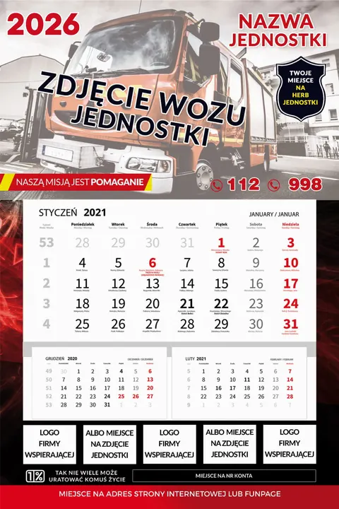 Kalendarze jednodzielne OSP