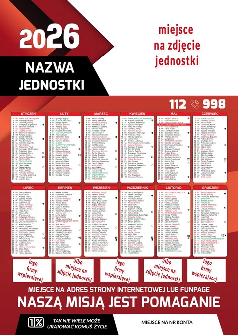 Kalendarze Strażackie OSP Tradycyjne