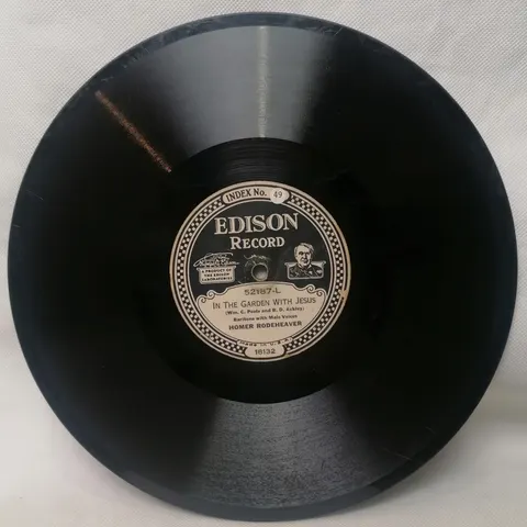 H.Rodeheaver Take Up Thy Cross / In The Garden With Jesus 52187 Edison