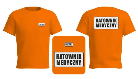 RATOWNIK MEDYCZNY \ LEKARZ - koszulka z nadrukiem