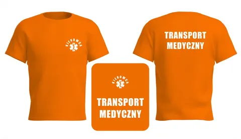 TRANSPORT MEDYCZNY / KIEROWCA T - koszulka z nadrukiem