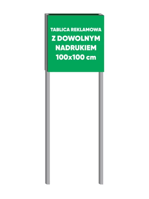 Tablica reklamowa ze stelażem - 100x100 cm