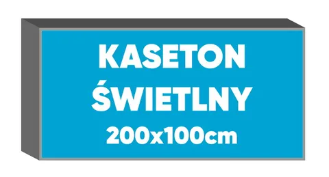 Kaseton świetlny 200x100 cm