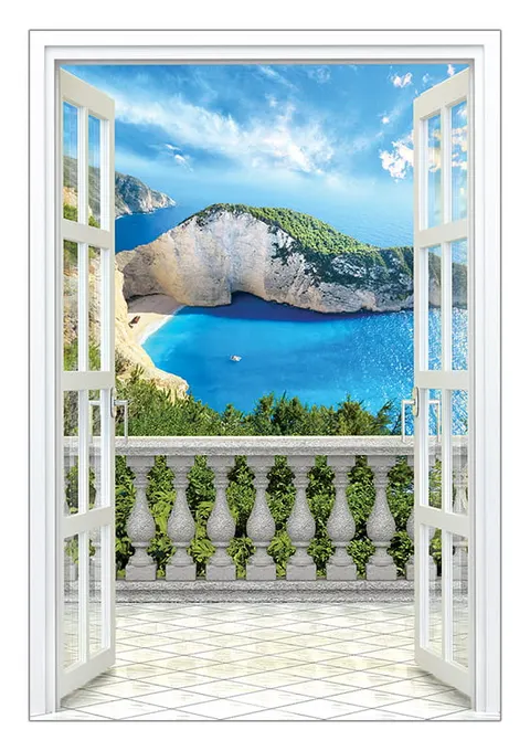 Widok na Zakynthos - tapeta 150x220 cm