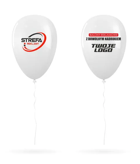 Balony reklamowe z dowolnym nadrukiem dwukolorowym, jednostronnym