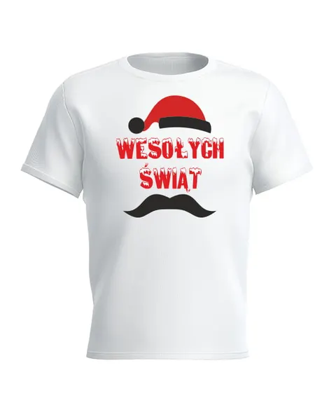 CZAPKA MIKOŁAJA 'WESOŁYCH ŚWIĄT' - Koszulka dla dziecka