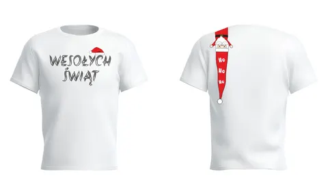 MIKOŁAJ 'WESOŁYCH ŚWIĄT' - Koszulka męska