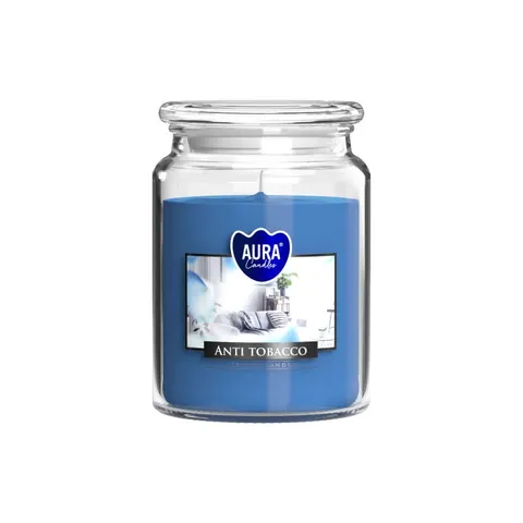 BISPOL AURA Świeca zapachowa w szkle SND99-69 ANTYTABAK, 500 g