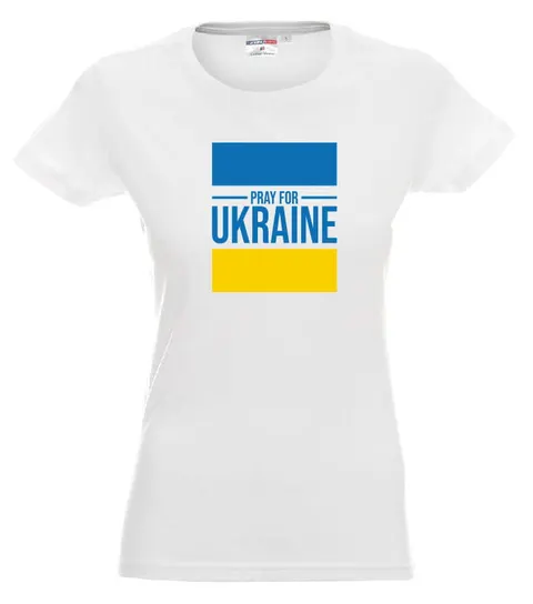 PRAY FOR UKRAINE - koszulka damska