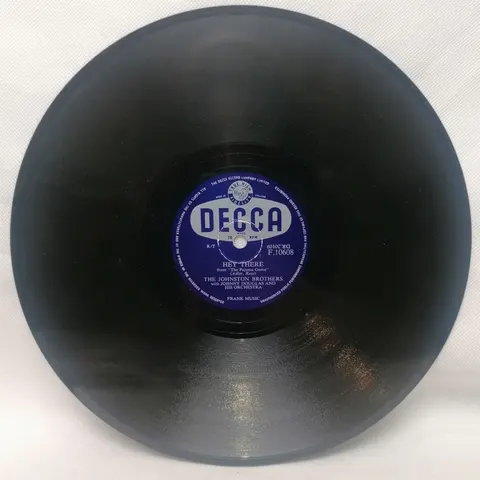 Johnston Brothers: Hey There/Hernandos Hideaway F10608 Decca