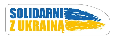 SOLIDARNI Z UKRAINĄ - naklejka