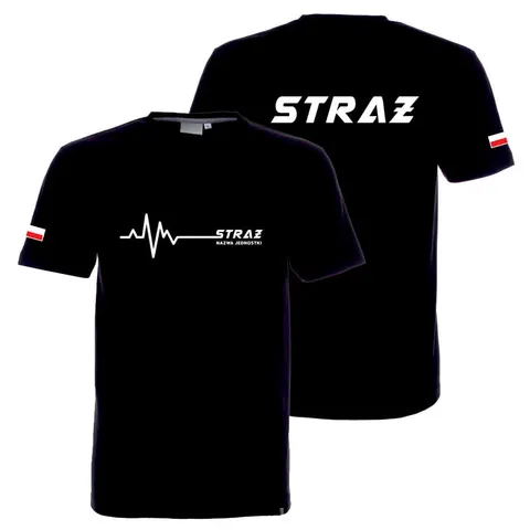 STRAŻ EKG + NAZWA JEDNOSTKI - koszulka męska