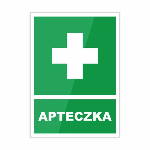 Apteczka - Naklejka 10x14 cm