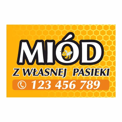 Miód z własnej pasieki - tabliczka 30 x 20 cm