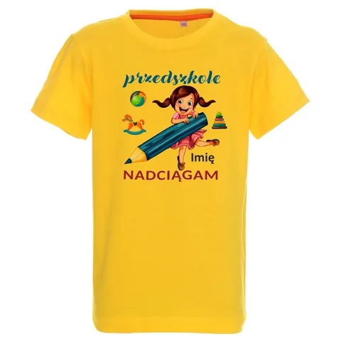 Przedszkole nadciągam - koszulka dla dziewczynki