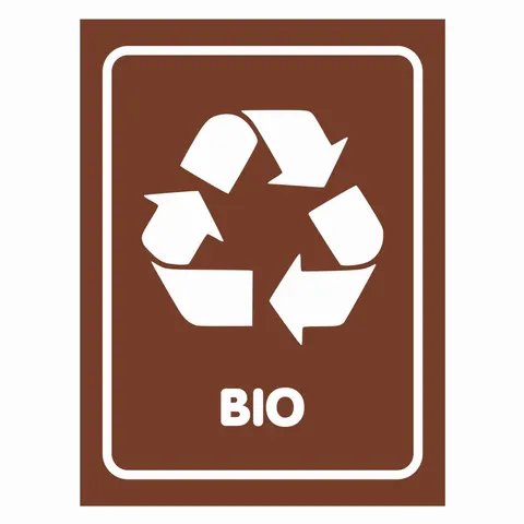 Bio - naklejka do segregacji śmieci