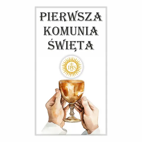 Baner Pierwsza Komunia Święta wzór 2