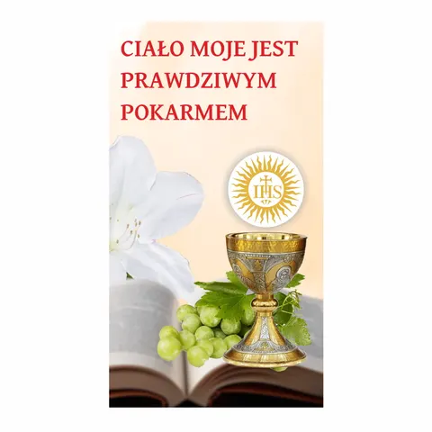 Baner Pierwsza Komunia Święta wzór 8